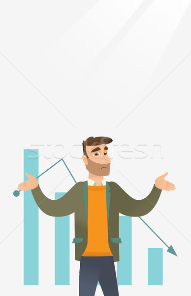 Bancrupt business man vector illustration. Stock photo © RAStudio