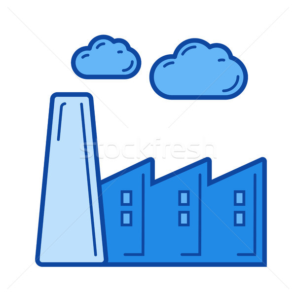 Carbon emission line icon. Stock photo © RAStudio