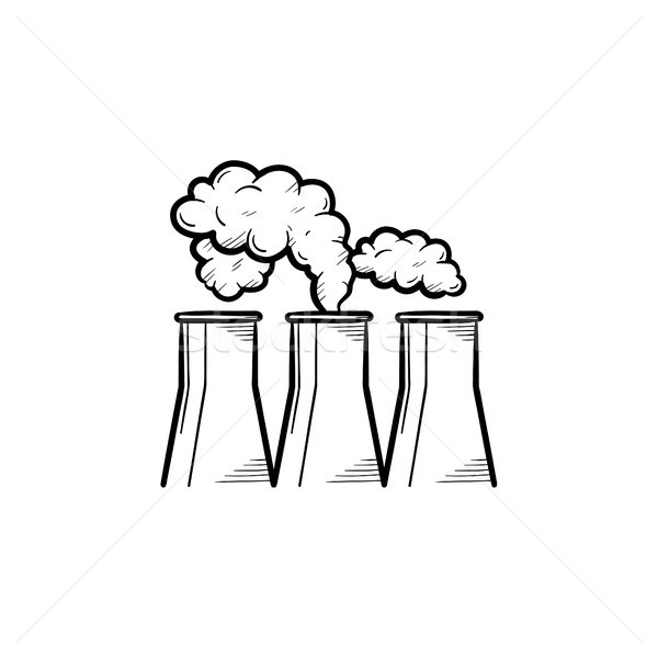 Factory hand drawn sketch icon. Stock photo © RAStudio