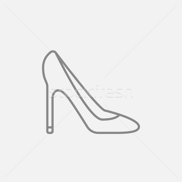 Heel shoe line icon. Stock photo © RAStudio