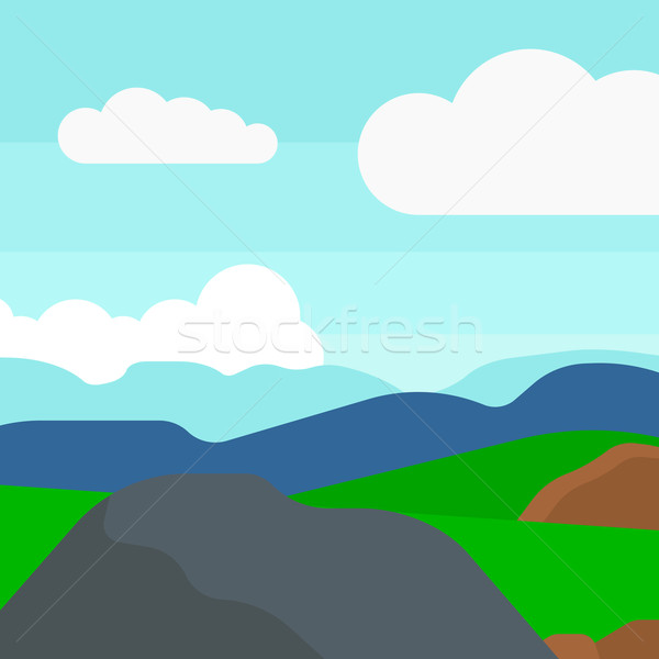 Background of hilly countryside. Stock photo © RAStudio