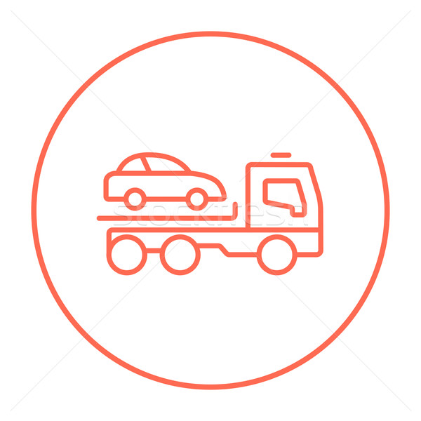Car towing truck line icon. Stock photo © RAStudio