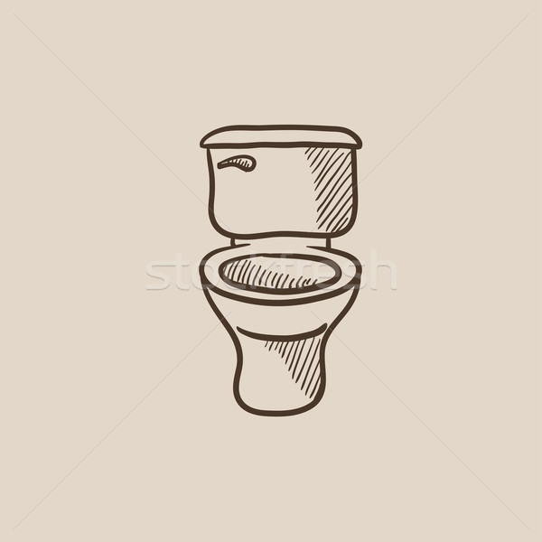 Lavatory bowl sketch icon. Stock photo © RAStudio