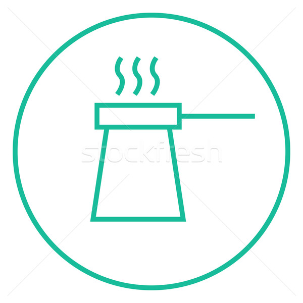 Coffee turk line icon. Stock photo © RAStudio