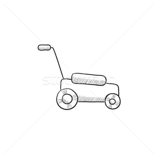 Lawnmover sketch icon. Stock photo © RAStudio