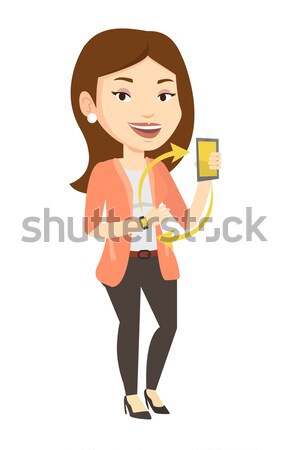 Young caucasian woman taking pills. Stock photo © RAStudio