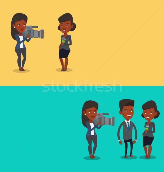 Two media banners with space for text. Stock photo © RAStudio