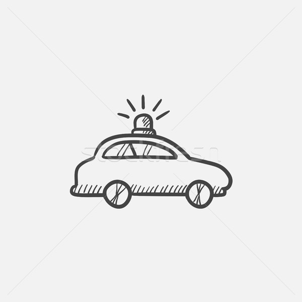Police car sketch icon. Stock photo © RAStudio