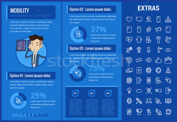 Mobility infographic template, elements and icons. Stock photo © RAStudio
