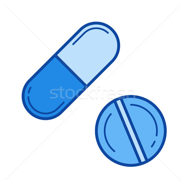 Medication line icon. Stock photo © RAStudio