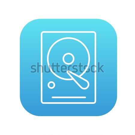 Hard disk line icon. Stock photo © RAStudio