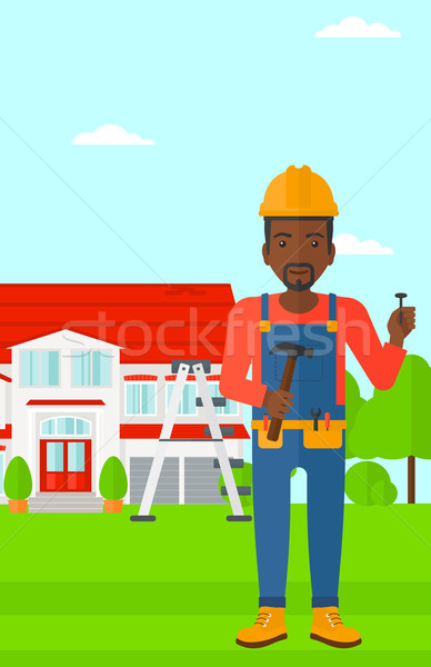 Cheerful repairer engineer. Stock photo © RAStudio