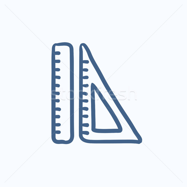 Rulers sketch icon. Stock photo © RAStudio