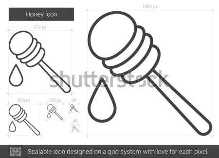 はちみつ スケッチ アイコン ベクトル 孤立した 手描き ストックフォト © RAStudio