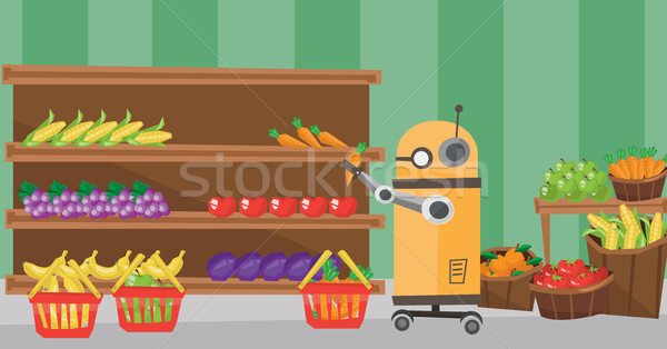 The use of robotic technologies in shopping. Stock photo © RAStudio