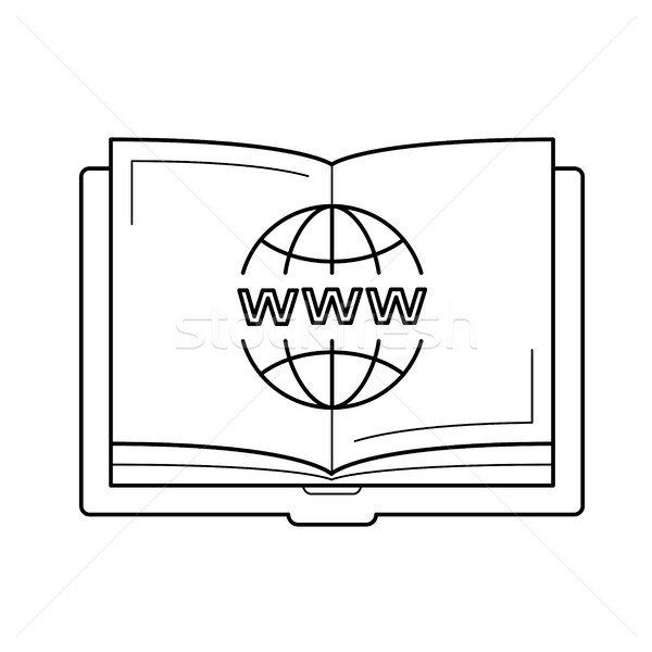 Online education vector line icon. Stock photo © RAStudio