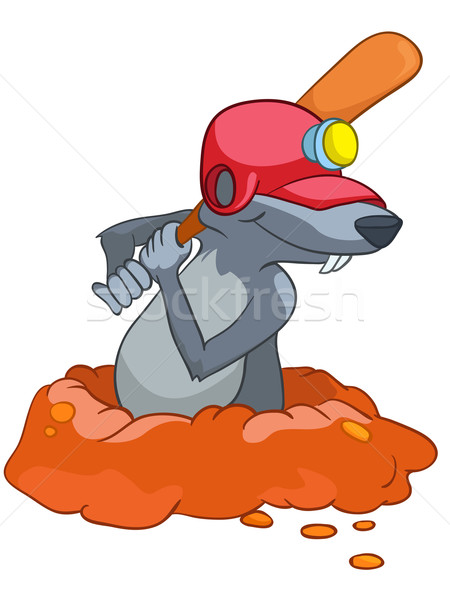 Cartoon Character Mole Stock photo © RAStudio