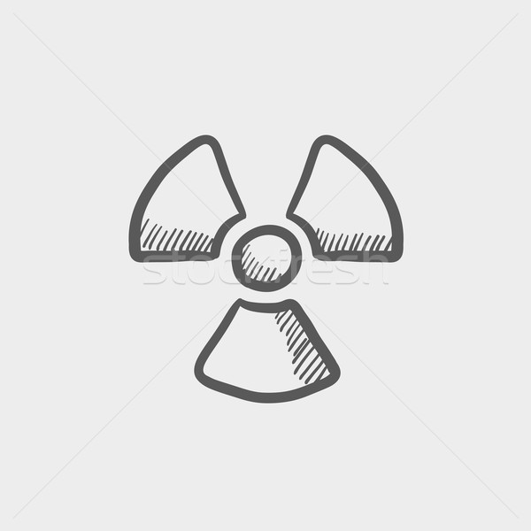 Stock photo: Propeller sketch icon