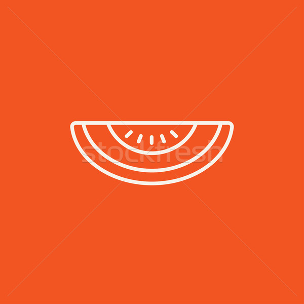 Melone line Symbol Web mobile Infografiken Stock foto © RAStudio
