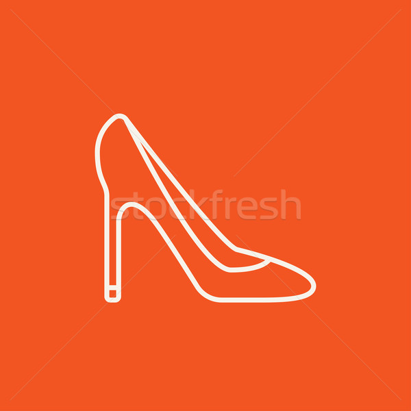 Heel shoe line icon. Stock photo © RAStudio