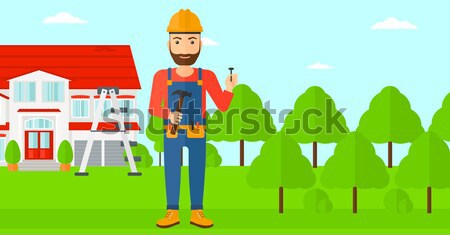 Cheerful repairer engineer. Stock photo © RAStudio