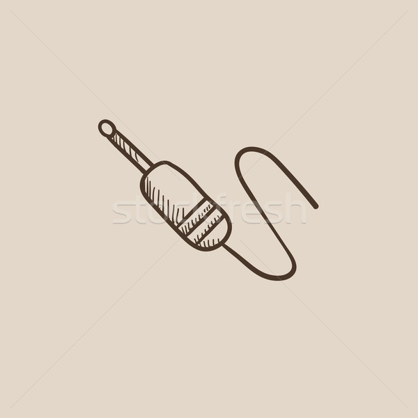 Jack cable sketch icon. Stock photo © RAStudio