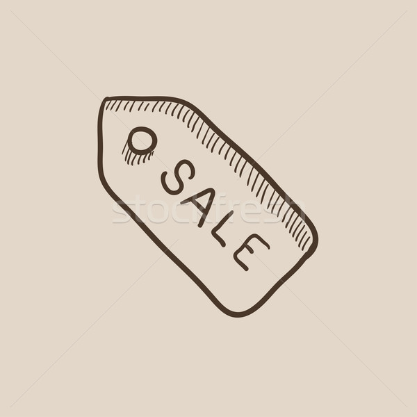 Sale tag sketch icon. Stock photo © RAStudio