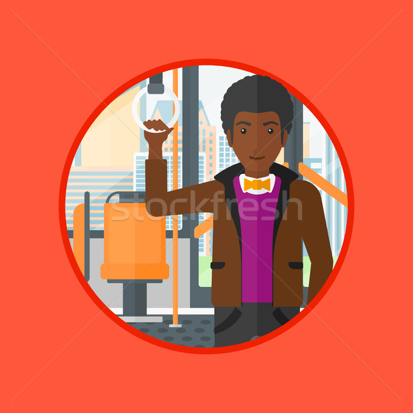Man traveling by public transport. Stock photo © RAStudio