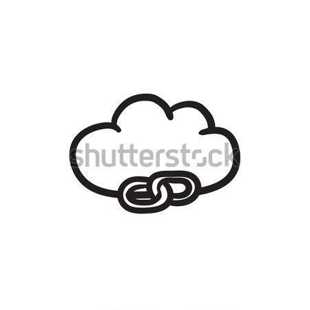 Cloud link line icon. Stock photo © RAStudio