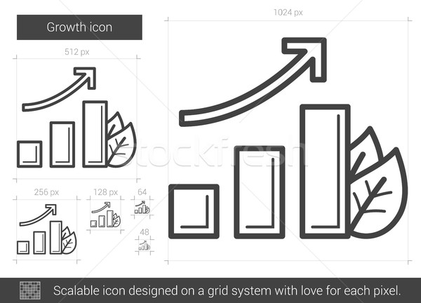 Growth line icon. Stock photo © RAStudio