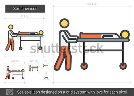 Stretcher line icon. Stock photo © RAStudio