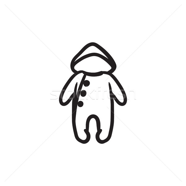 Baby rompers sketch icon. Stock photo © RAStudio