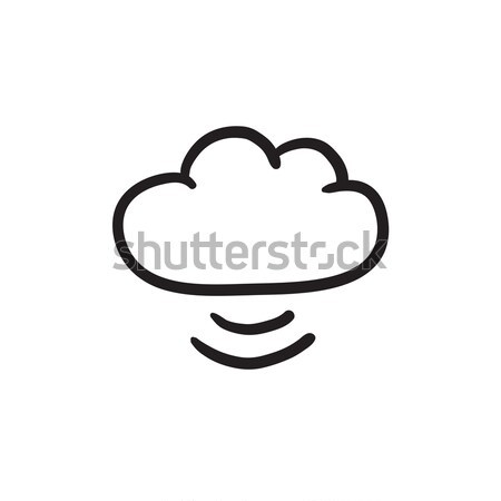 Cloud computing sketch icon. Stock photo © RAStudio
