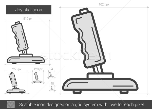 Joy stick line icon. Stock photo © RAStudio