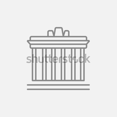 Acropolis of Athens line icon. Stock photo © RAStudio