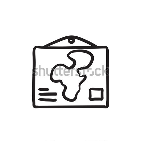 World map line icon. Stock photo © RAStudio