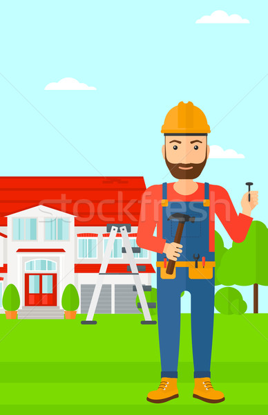 Cheerful repairer engineer. Stock photo © RAStudio