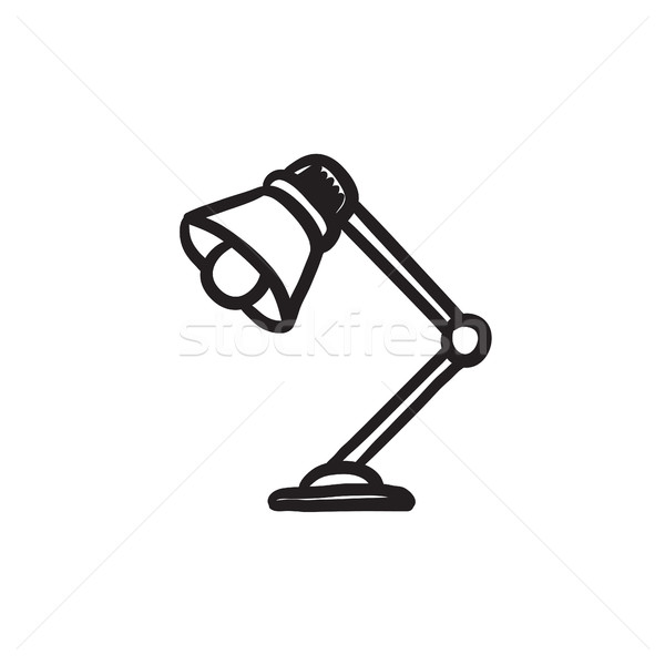 Table lamp sketch icon. Stock photo © RAStudio