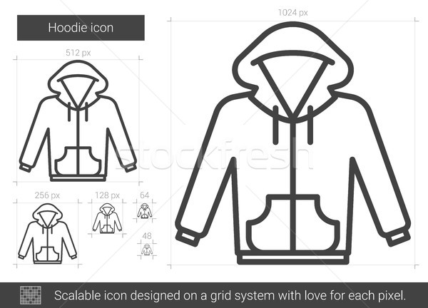 Hoodie line icon. Stock photo © RAStudio