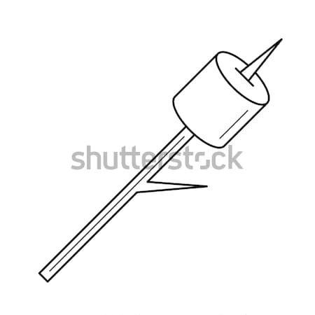 Marshmallow line icon. Stock photo © RAStudio