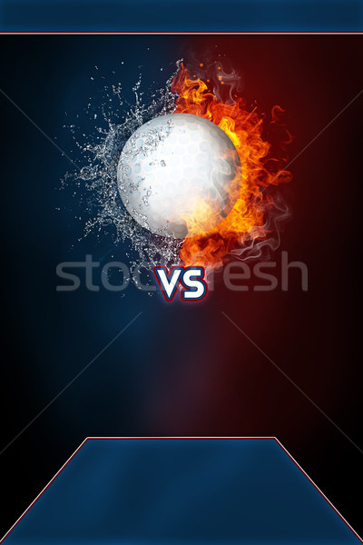 Golf sports tournament modern poster template. Stock photo © RAStudio