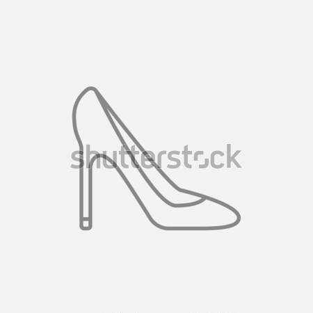 女性 ハイヒール 靴 薄い 行 アイコン ストックフォト © RAStudio