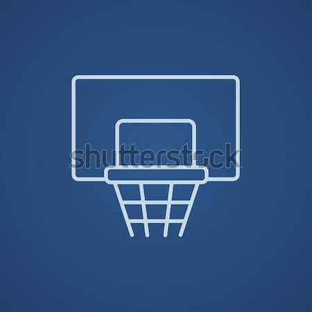 Basketball hoop thin line icon Stock photo © RAStudio
