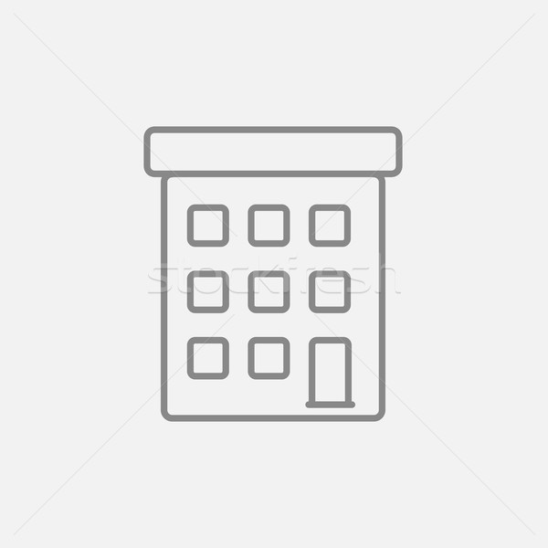 Condominium building line icon. Stock photo © RAStudio