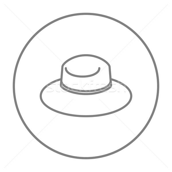 Summer hat line icon. Stock photo © RAStudio