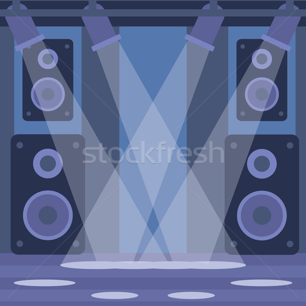 Nachtclub vector ontwerp illustratie vierkante lay-out Stockfoto © RAStudio