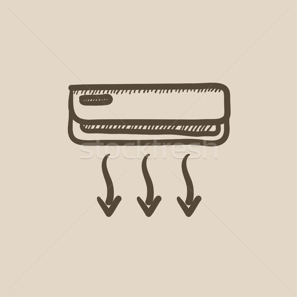Air conditioner sketch icon. Stock photo © RAStudio