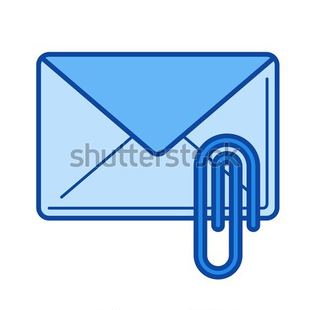 Read email line icon. Stock photo © RAStudio
