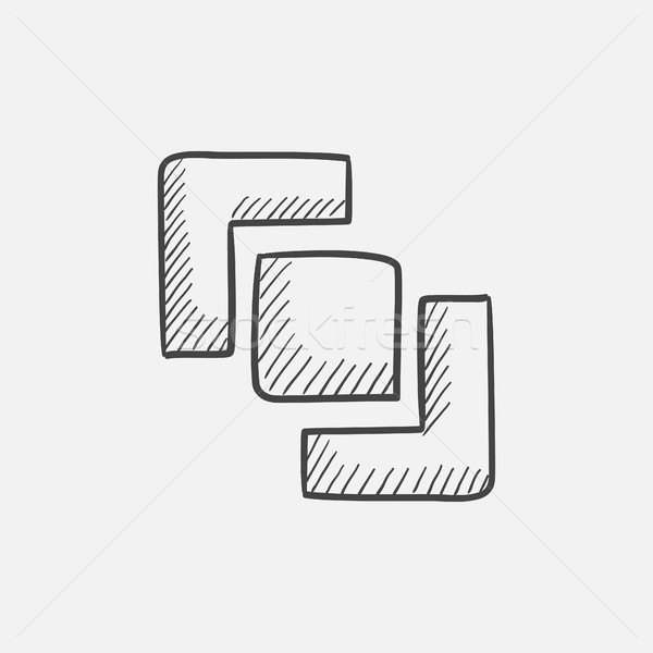Divide sketch icon. Stock photo © RAStudio