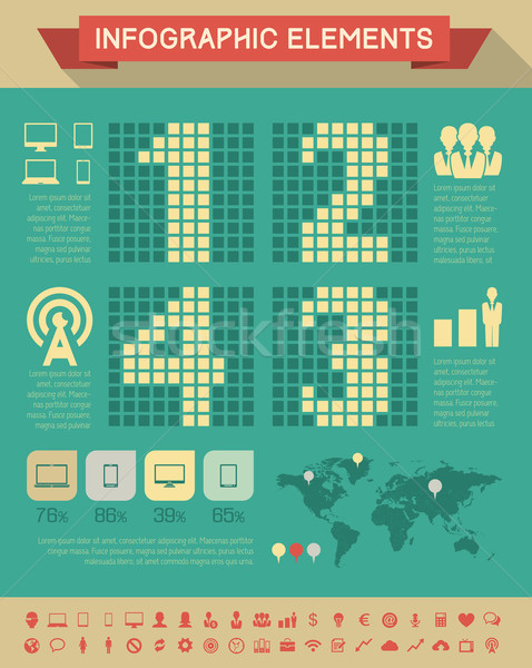 IT Industry Infographic Elements Stock photo © RAStudio